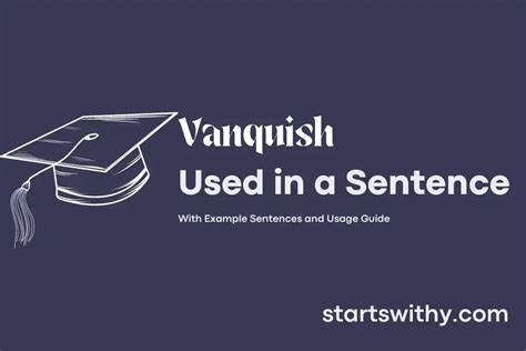 use vanquish in a sentence.